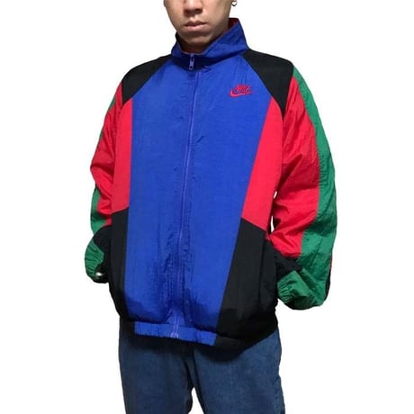 【USED】90'S NIKE CRAZY COLOR NYLON JACKET