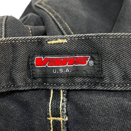【USED】90'S-00'S VANS BLACK DENIM SHORTS