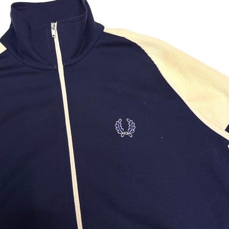【USED】70's-80's FRED PERRY Sportswear Old Track Jacket Navy × Cream