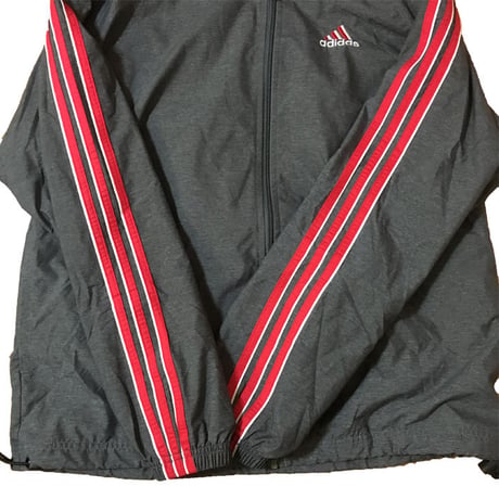 【USED】90'S ADIDAS NYLON ZIP-UP HOODIE