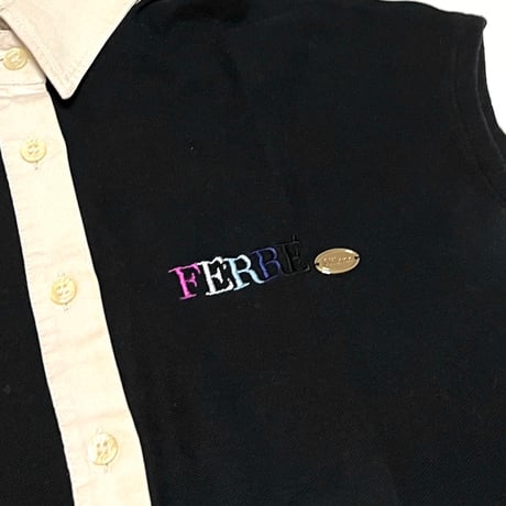 【USED】90's-00's FERRE Milano N/S POLO