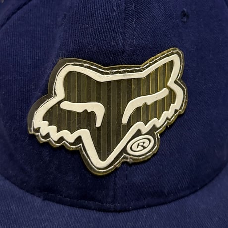 【USED】00's FOX RACING RUBBER PATCH LOGO CAP