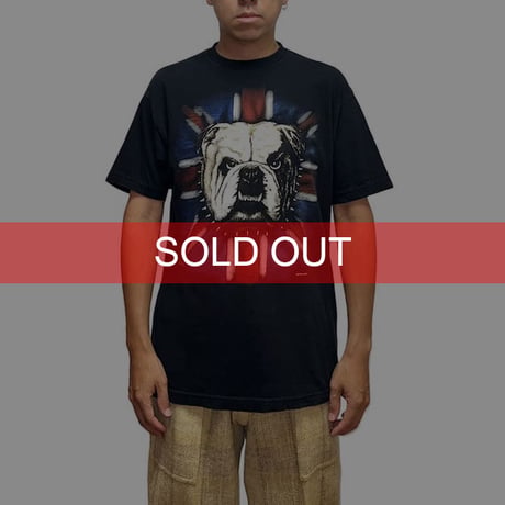 【USED】90'S ZIP IT LONDON BULLDOG T-SHIRT