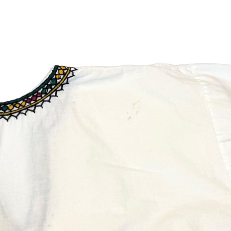 【USED】80's "I LOVE ETHIOPIA" Embroidered Tunic