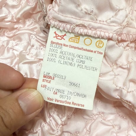 【USED】80's Joseph Ribkoff POKO POKO JACKET BABY PINK