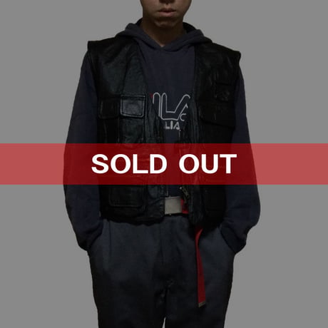 【USED】LEATHER TACTICAL VEST