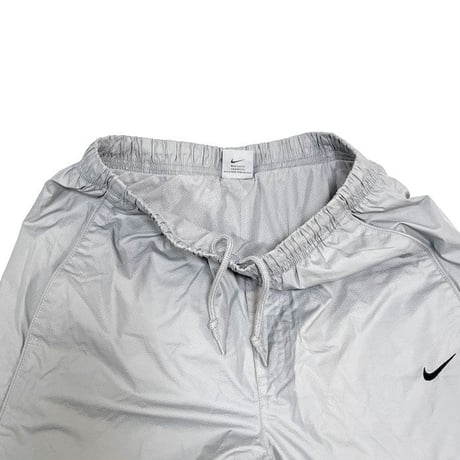 【USED】00'S NIKE HEXAGON RIPSTOP CLIMA-FIT PANTS SILVER GRAY