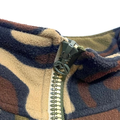 【USED】90'S MAHARISHI CAMO HALF ZIP FLEECE PULLOVER
