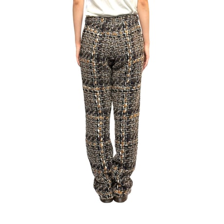 【USED】CHANEL 2016AW TWEED PANTS with SILK LINING