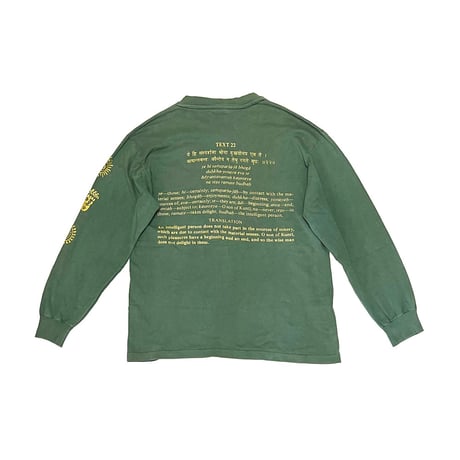 【USED】90's shelter TEXT22 L/S T-SHIRT