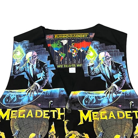 【DEAD STOCK】90's MEGADETH OXIDATION OF THE NATIONS × RUST IN PEACE GILET