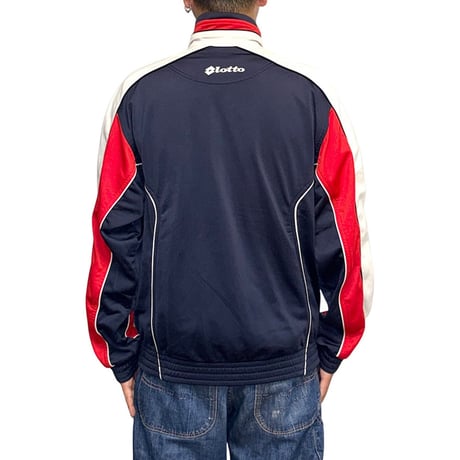 【USED】90's-00's Lotto Track Jacket Navy × Red × White