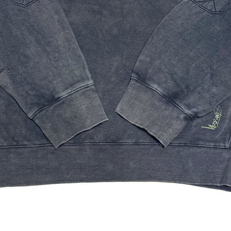 【USED】90's-00's STUSSY Pigment Dyed Sweatshirt Fade Grey