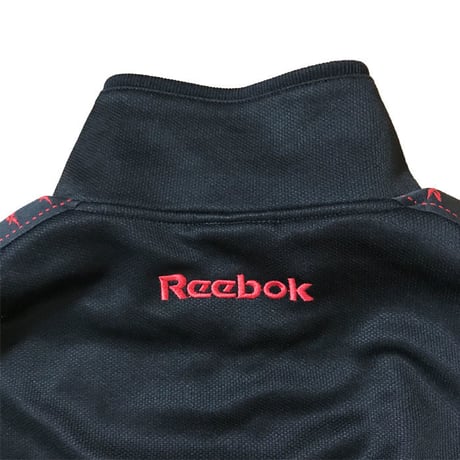 【USED】90'S REEBOK  TRACK JACKET BLACK×RED