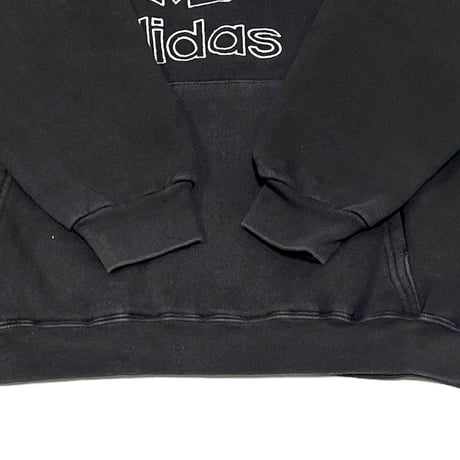 【USED】90'S ADIDAS TREFOIL EMBROIDERY HOODIE