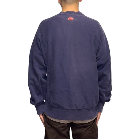 【USED】90's Dr. Jekyll Alien Embroidered Fade Sweatshirt