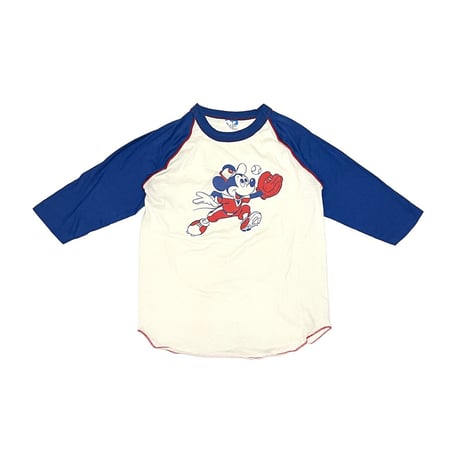 【USED】80's Disney MICKEY MOUSE BASEBALL T-SHIRT
