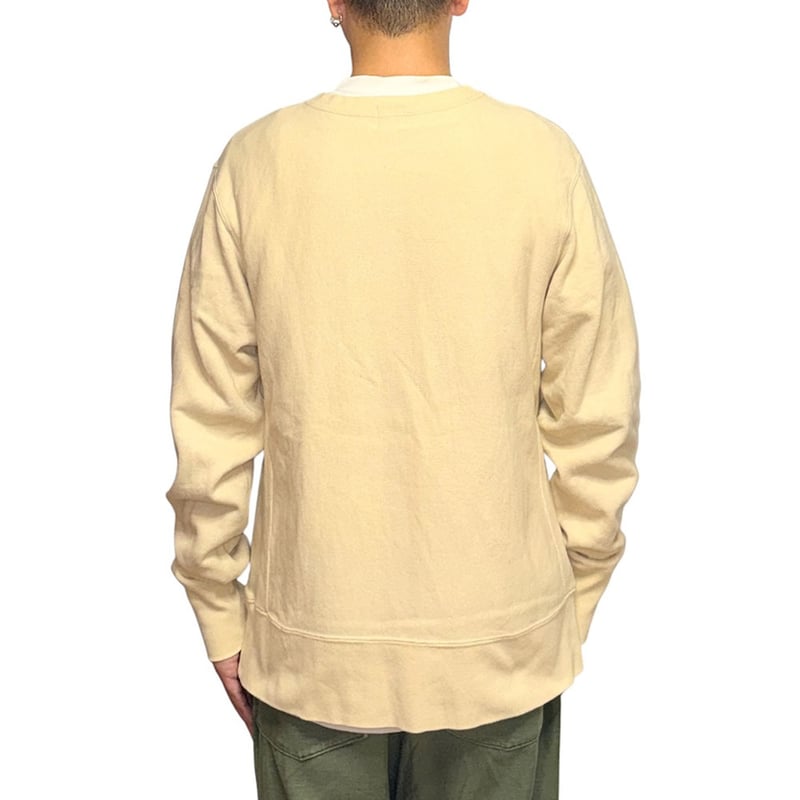 USED】90's A BATHING APE Reverse Weave Henley N