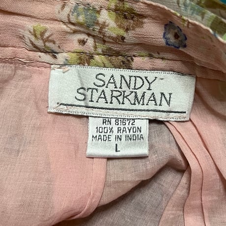 【USED】90's SANDY STARKMAN 3-COLORS FLOWER LONG SKIRT