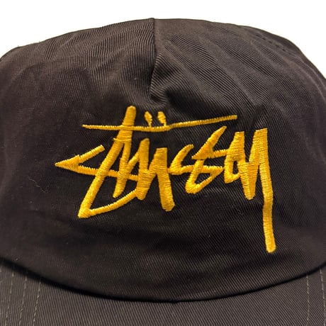 【USED】80's OLD STUSSY LOGO EMBROIDERED CAP