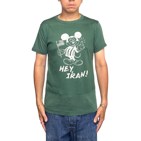 【USED】80's "HEY, IRAN! " PROVOCATIVE BOOTLEG T-SHIRT