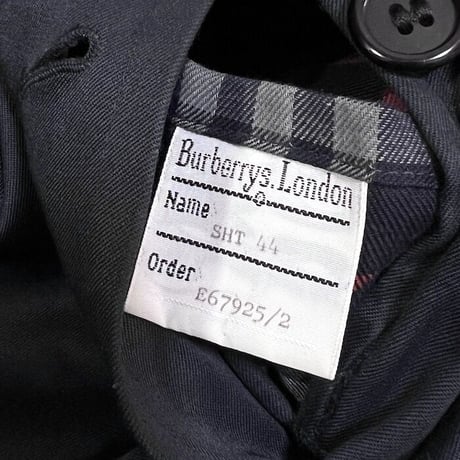 【USED】80'S-90'S BURBERRYS TRENCH COAT NAVY MADE IN ENGLAND