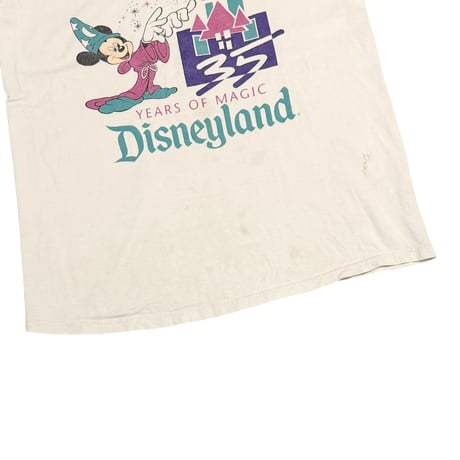 【USED】90's 35 YEARS OF MAGIC Disneyland T-SHIRT