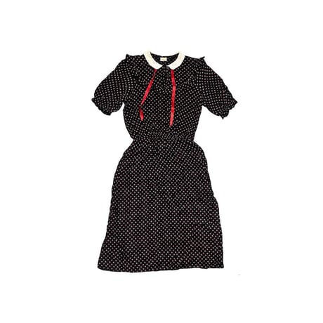 【USED】70' MINI FLORAL DRESS MADE IN ENGLAND