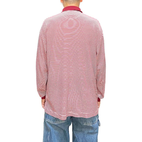 【USED】00'S NIKE BORDER L/S POLO-SHIRT