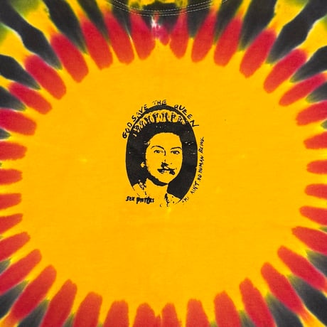 【USED】00's Sex Pistols "God Save The Queen" Jamaican Tie-Dye T-shirt