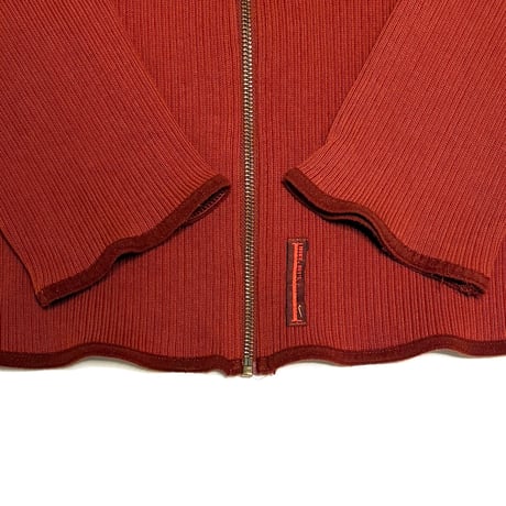 【USED】00's NIKE INT'L Rib Knit Full-Zip Jacket