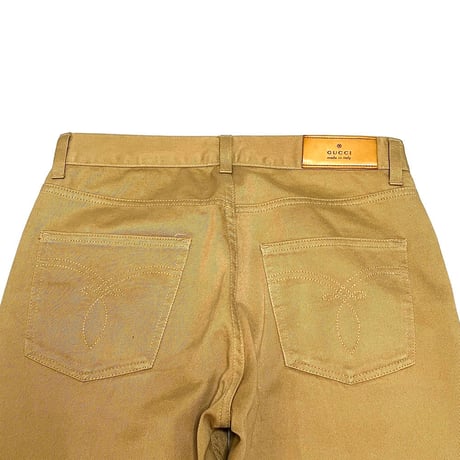 【USED】00's GUCCI COTTON TWILL TROUSERS