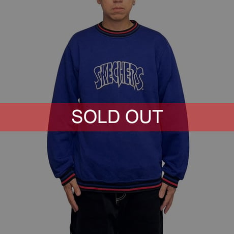 【USED】90's SKECHERS EMBROIDERED LOGO SWEATSHIRT