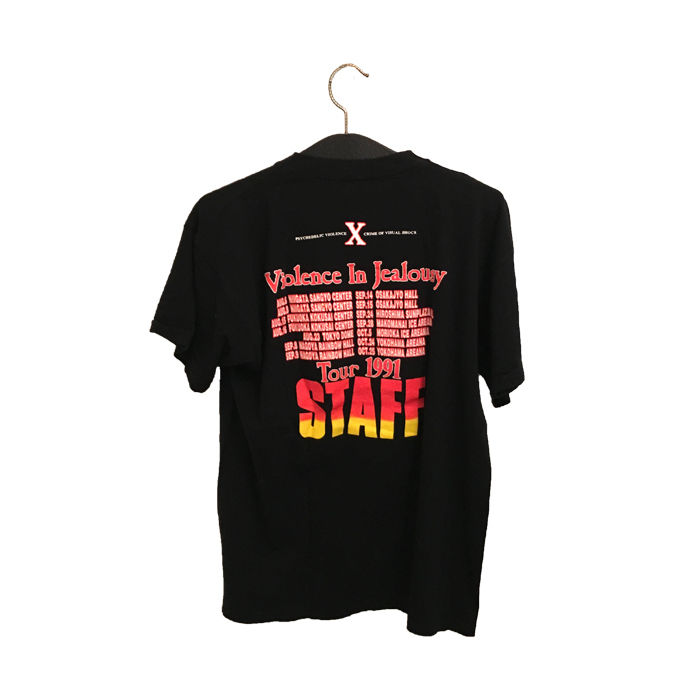 USED】90'S X-JAPAN VIOLENCE IN JEALOUSY T-SHIRT USED】90'S X-JAPAN VIOLENCE IN JEALOUSY T-SHIRT