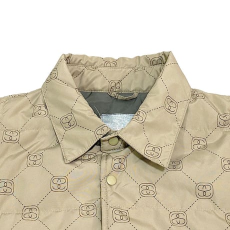 【USED】90'S-00'S STUSSY NEW MONOGRAM PADDED SHIRT