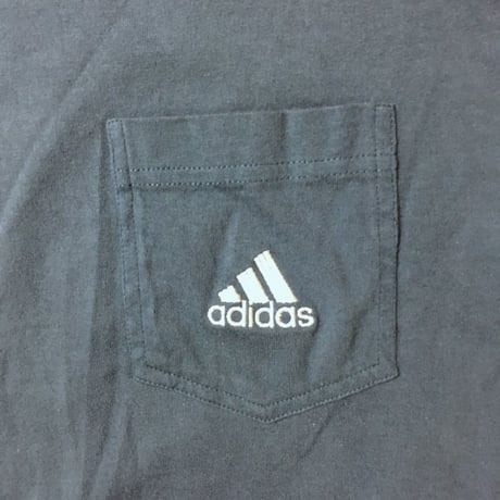 【USED】90'S ADIDAS 3-STRIPES LOGO POCKET T-SHIRT
