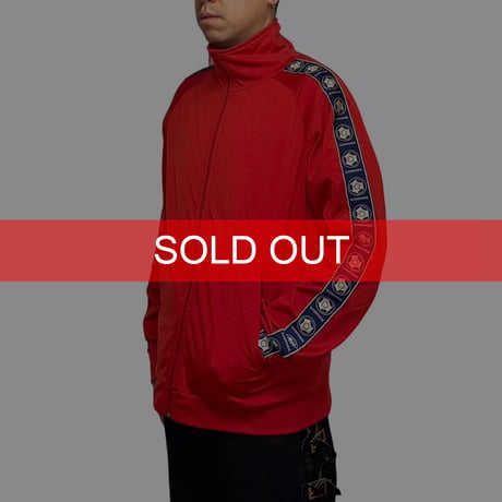 【USED】90's-00's SABOTAGE "Techno Football Tape" Track Top