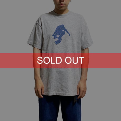 【USED】90'S STUSSY SKATE MAN T-SHIRT