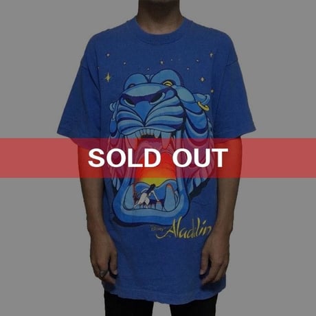 【USED】90'S DISNEY ALADDIN T-SHIRT