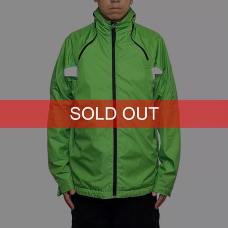 【USED】00's NIKE CRIMA-FIT Bright Green Windbreaker Jacket