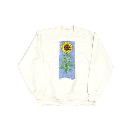 【USED】90'S SUNFLOWER SWEATSHIRT
