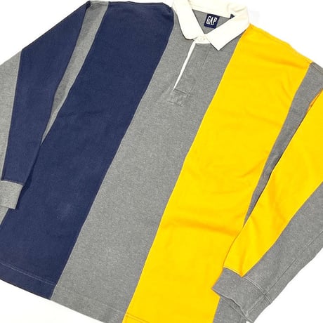 【USED】90'S OLD GAP VERTICAL PANEL PATTERN RUGGER SHIRTS