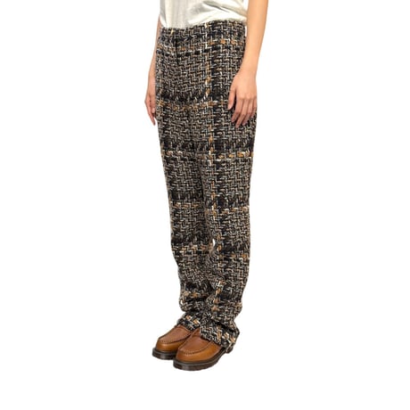 【USED】CHANEL 2016AW TWEED PANTS with SILK LINING