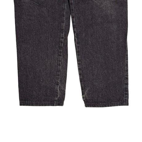 【USED】80's-90's ARMANI JEANS Loose-Fit Tapered Denim Black