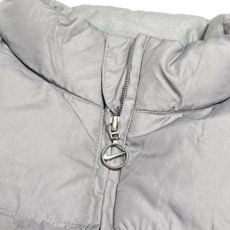 【USED】00's EURO NIKE AIR Silver Down & Feather Puffer Vest
