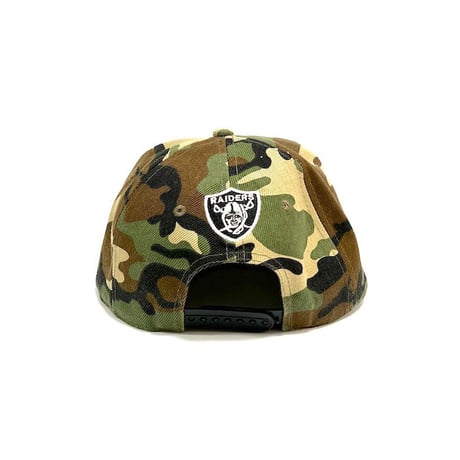 【USED】90'S OAKLAND RAIDERS CAMO 6PANEL CAP