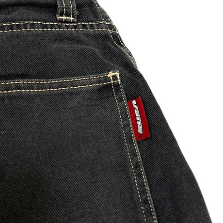 【USED】90'S-00'S VANS BLACK DENIM SHORTS