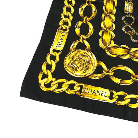 【USED】VINTAGE BOOTLEG CHANEL SCARF