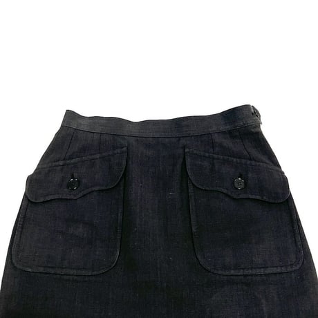 【USED】80'S YVES SAINT LAURENT RIVE GAUCHE HIGH WAIST SKIRT