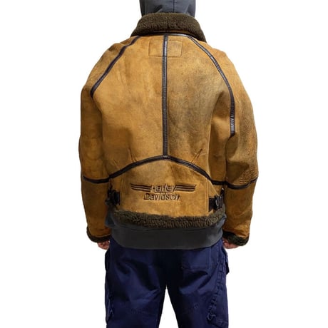 【USED】90'S HARLEY DAVIDSON SHEEPSKIN RAIDERS JACKET